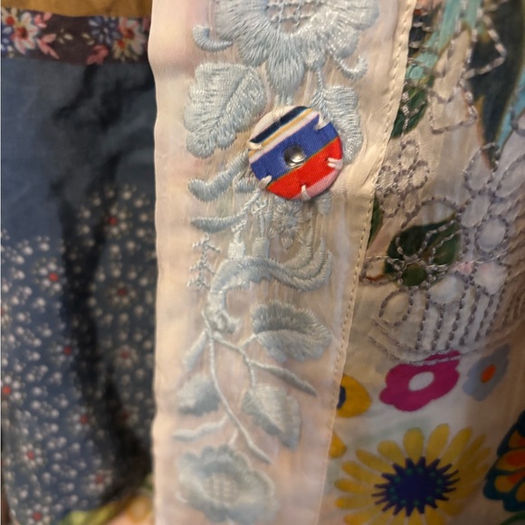 Johnny Was Colorful Patchwork Floral Jacket - Picture 9 of 12